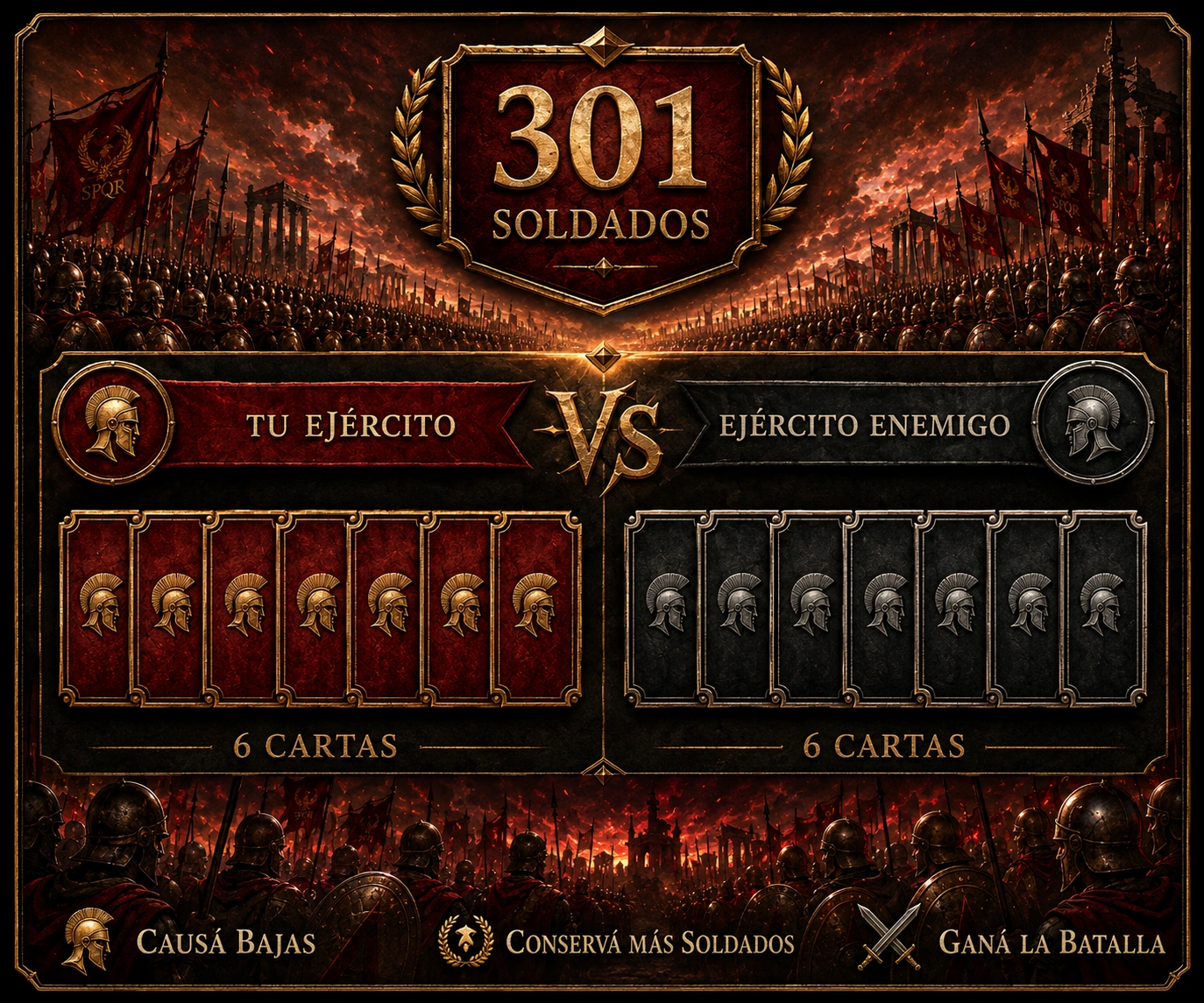 Segunda descripción del juego Imperio 301