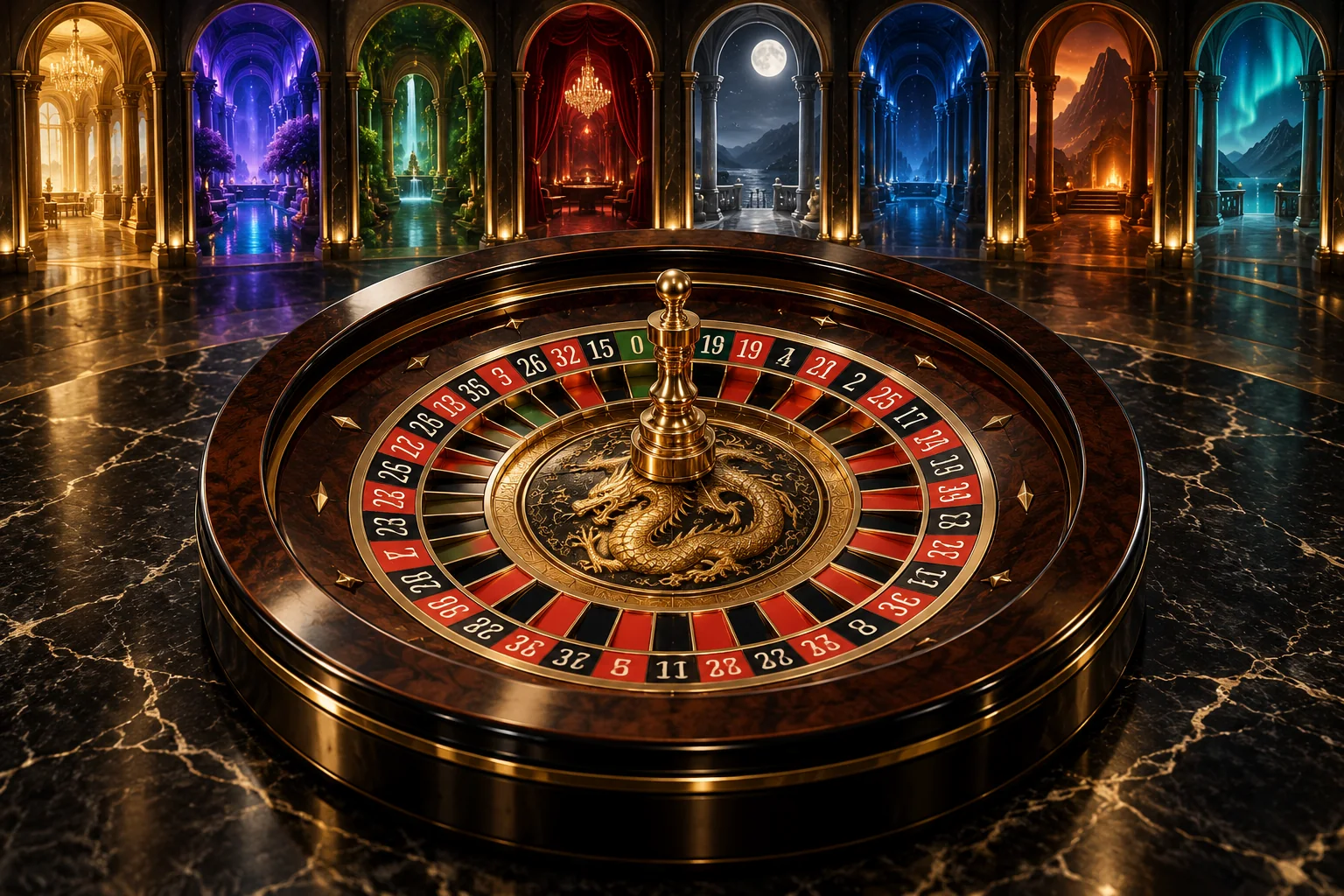Ocho mesas para una misma ruleta en El Dragón Dorado
