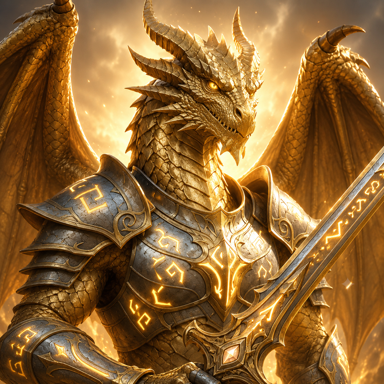 El Dragón Mágico preparado para el combate